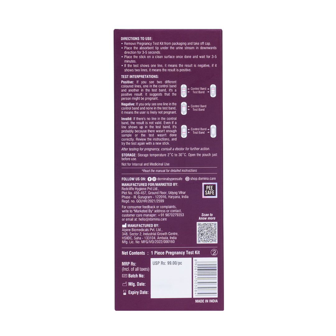 Domina Midstream Pregnancy Test Kit 1N